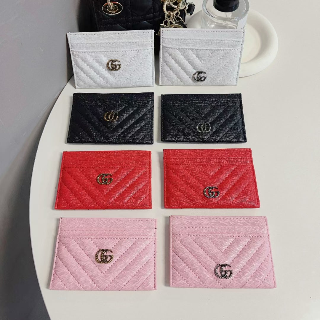 Gucci Signature Slim Wallet Card Case