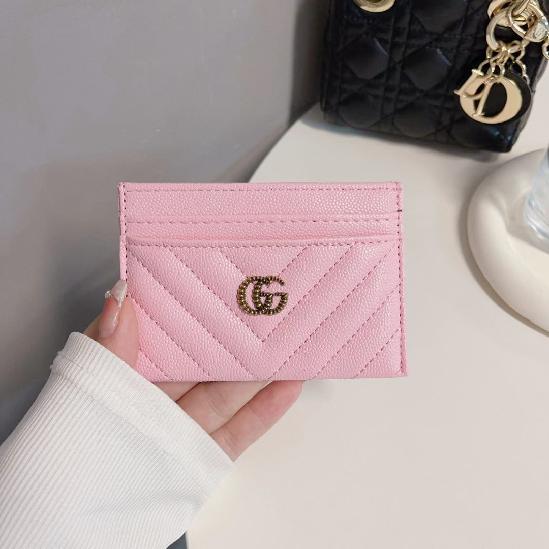 Gucci Signature Slim Wallet Card Case