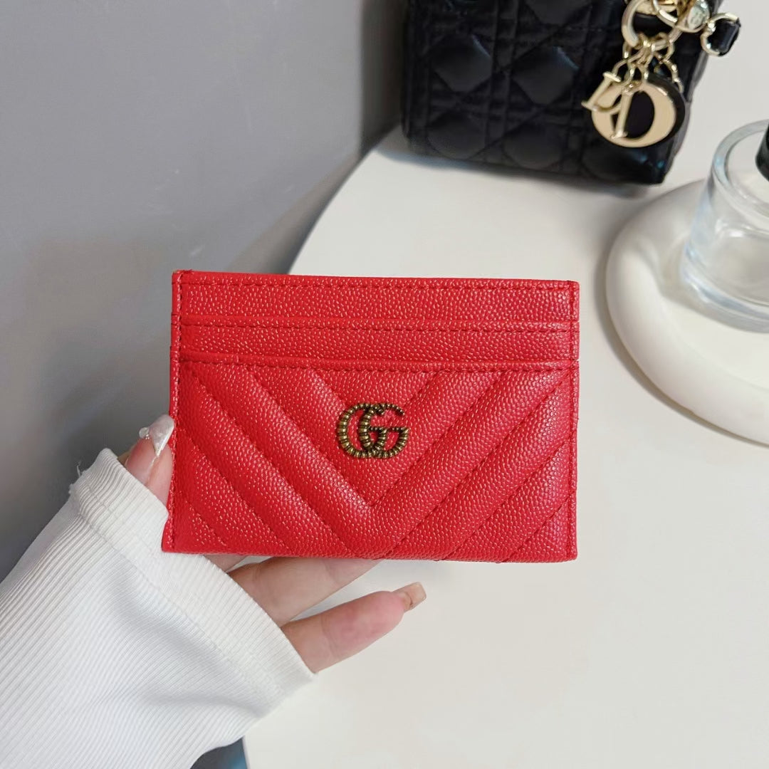 Gucci Signature Slim Wallet Card Case