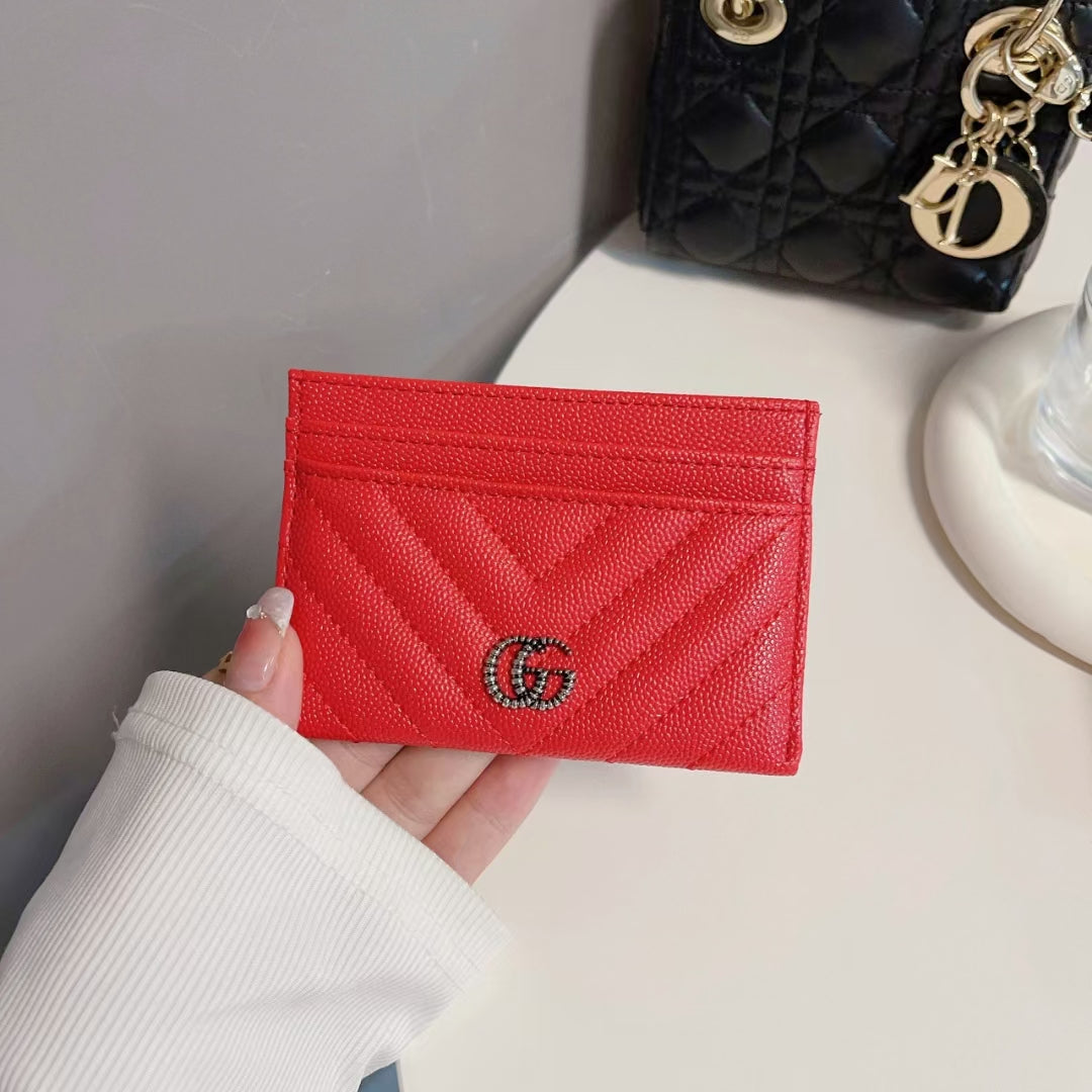 Gucci Signature Slim Wallet Card Case