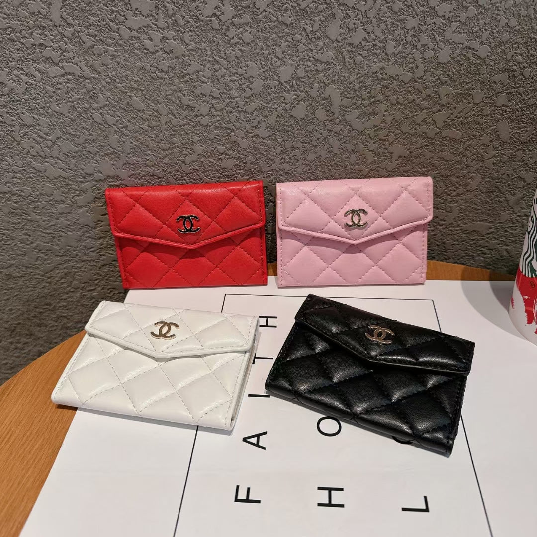 Chanel Leather Wallet Card Case