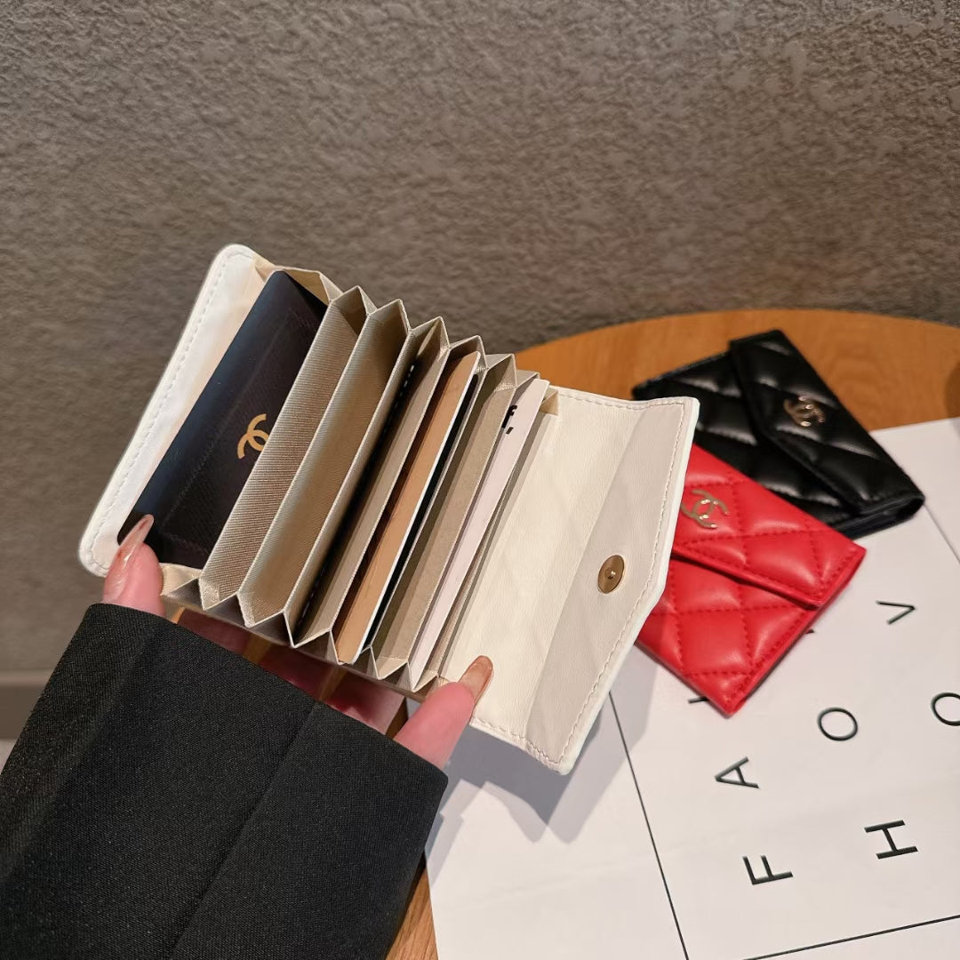 Chanel Leather Wallet Card Case