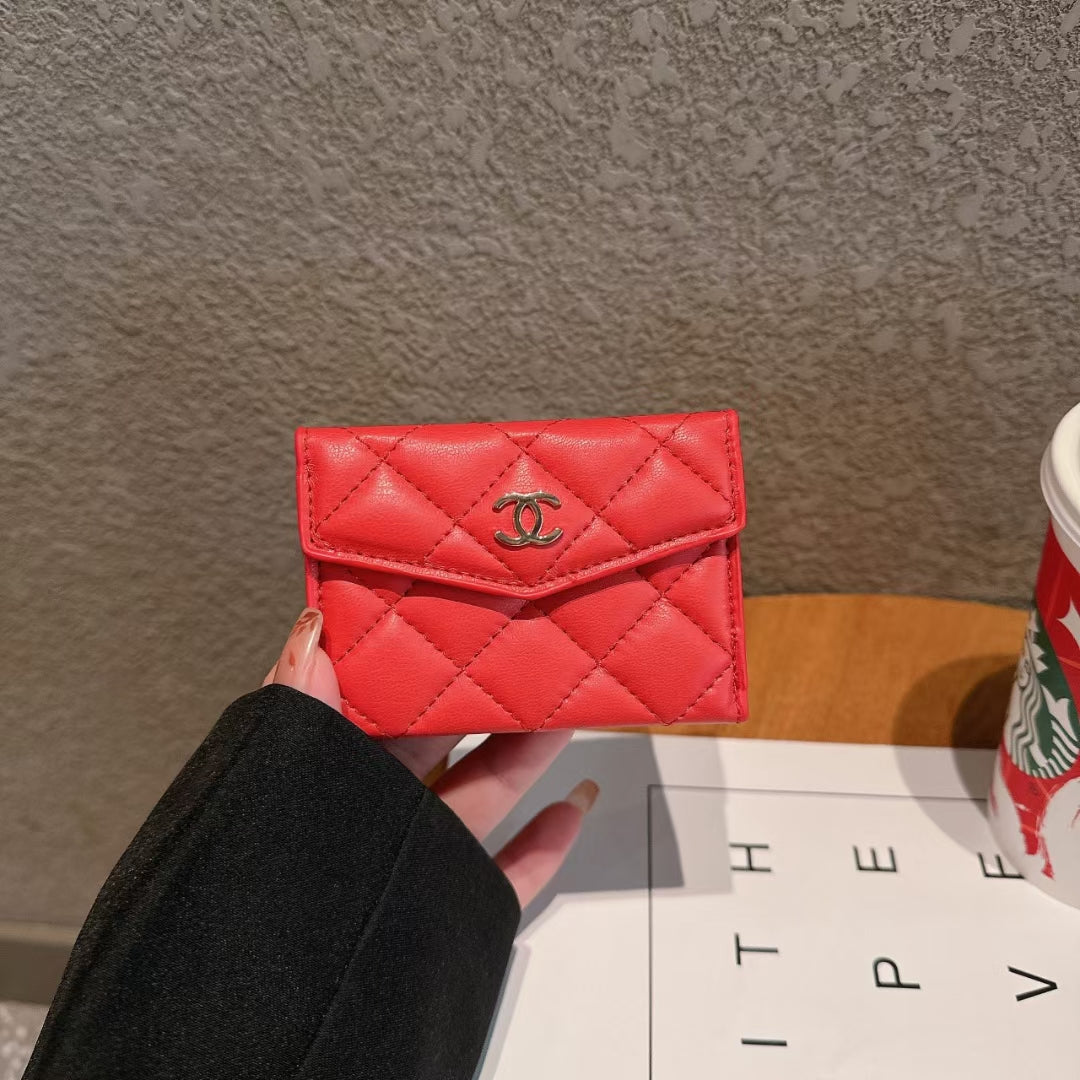 Chanel Leather Wallet Card Case