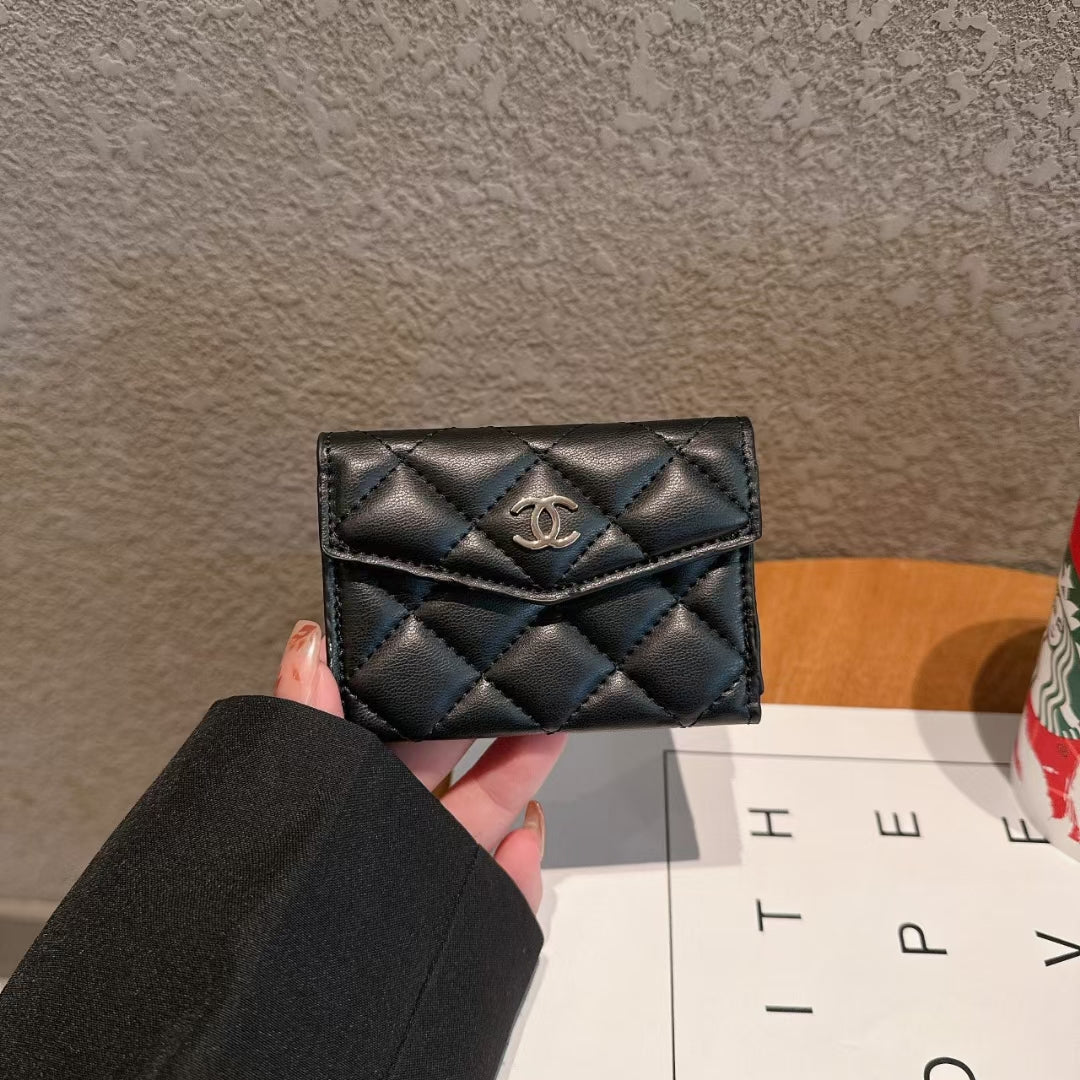 Chanel Leather Wallet Card Case
