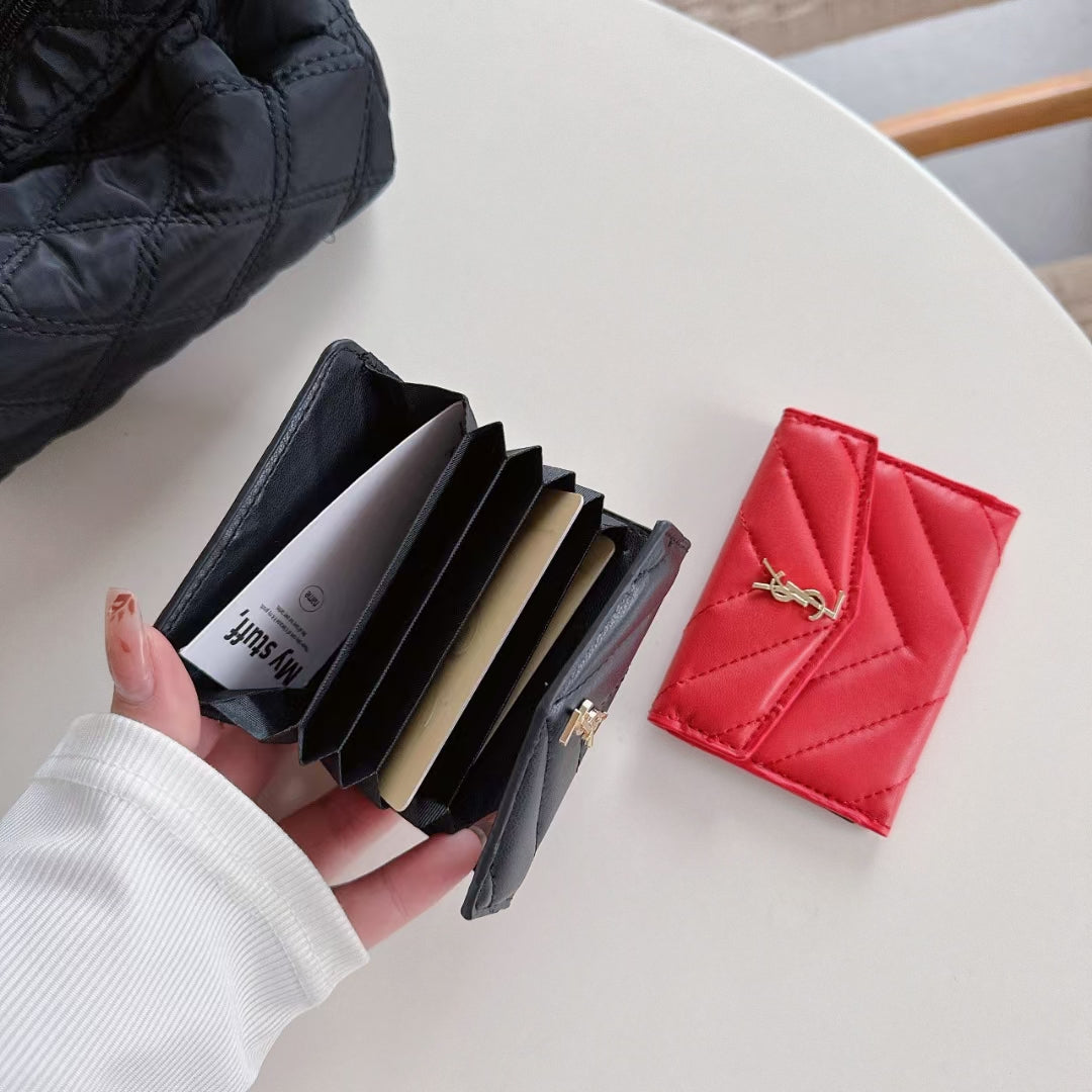 YSL Signature Slim Luxe Card Case - Elegance in Your Pocket