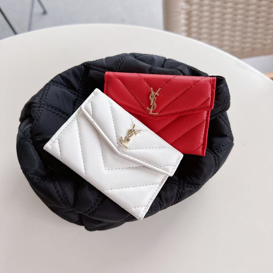 YSL Signature Slim Luxe Card Case - Elegance in Your Pocket