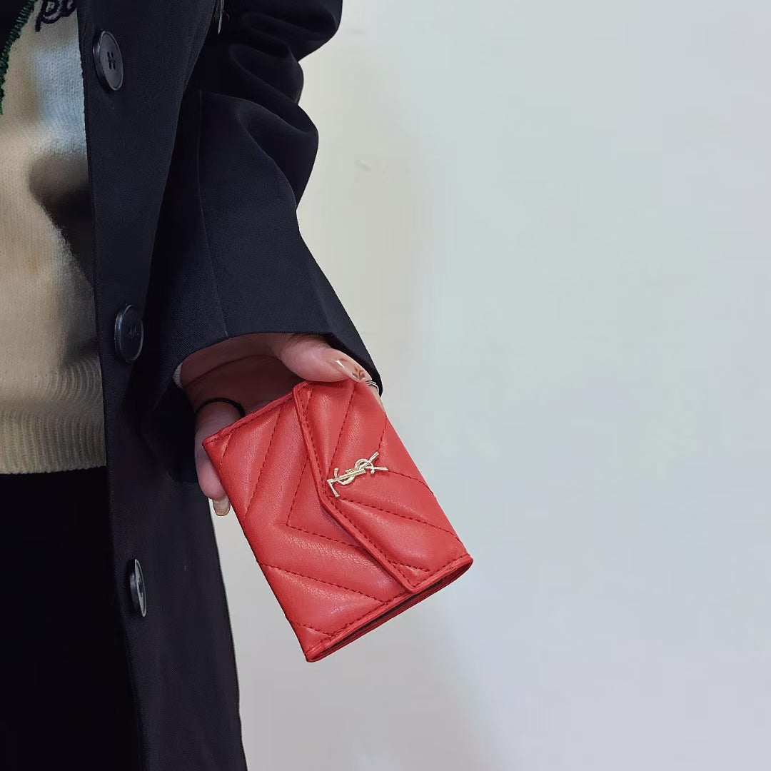 YSL Signature Slim Luxe Card Case - Elegance in Your Pocket