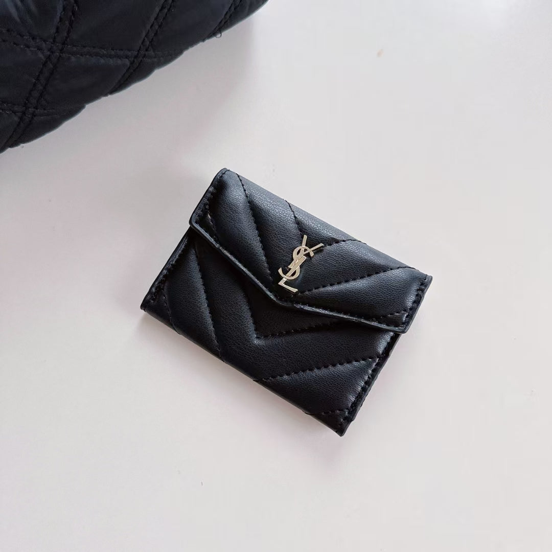 YSL Signature Slim Luxe Card Case - Elegance in Your Pocket