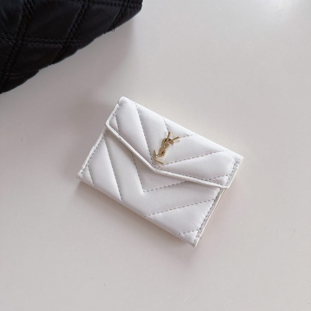 YSL Signature Slim Luxe Card Case - Elegance in Your Pocket