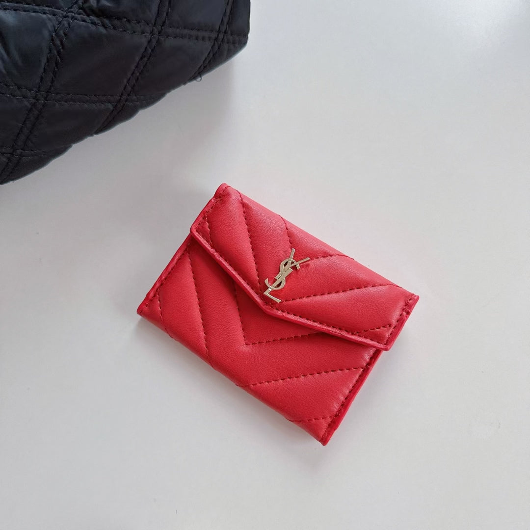 YSL Signature Slim Luxe Card Case - Elegance in Your Pocket