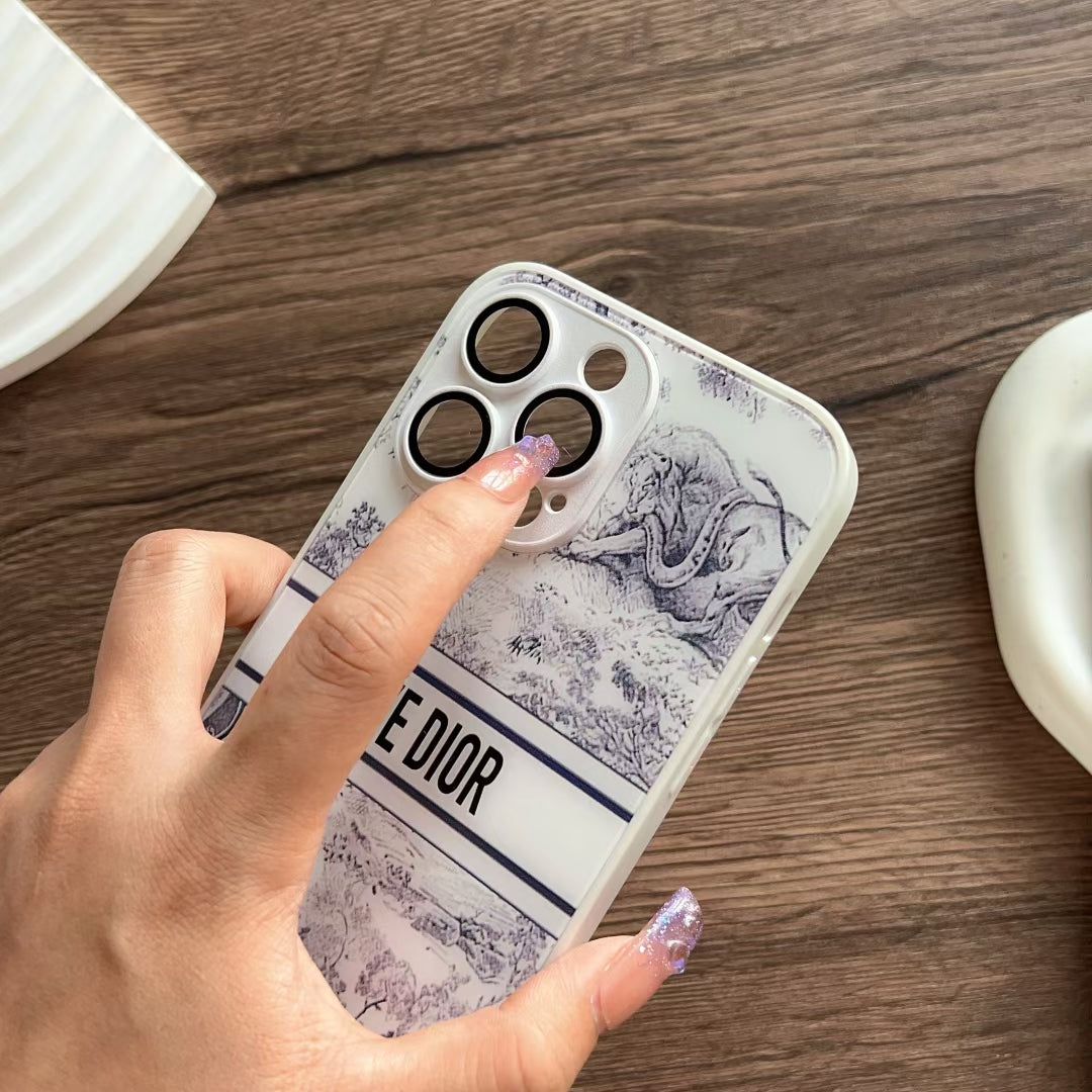 Elegant Dior iPhone Case with Exotic Wilderness Theme