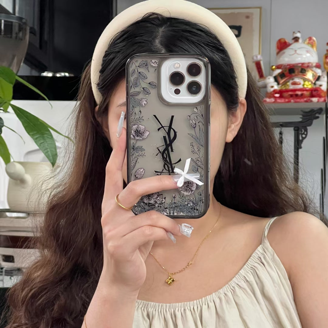 YSL Luxury iPhone Case Iconic Style