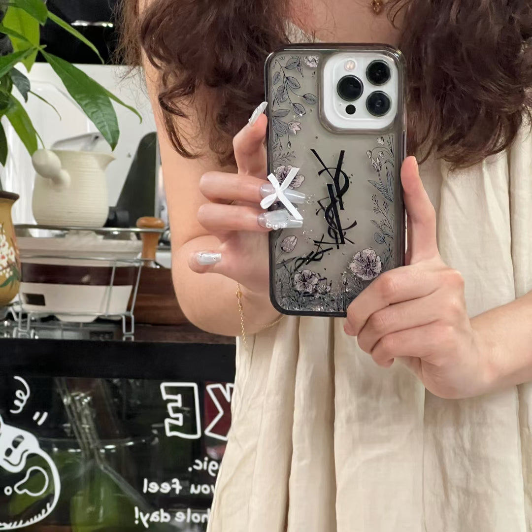 YSL Luxury iPhone Case Iconic Style