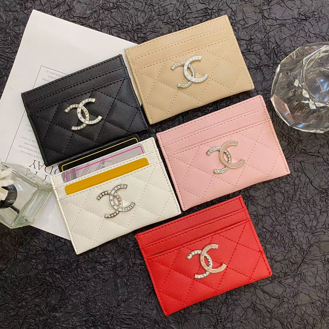 Chanel Timeless Elegance Caviar Leather Card Holder
