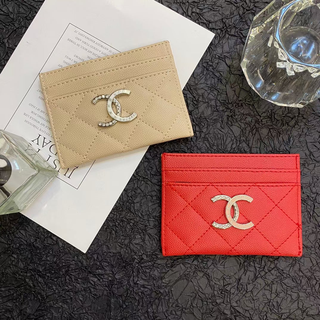 Chanel Timeless Elegance Caviar Leather Card Holder