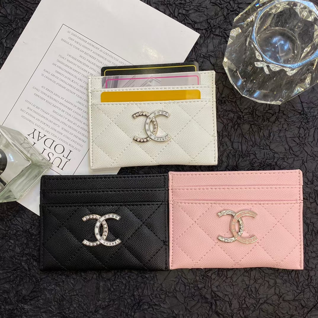 Chanel Timeless Elegance Caviar Leather Card Holder