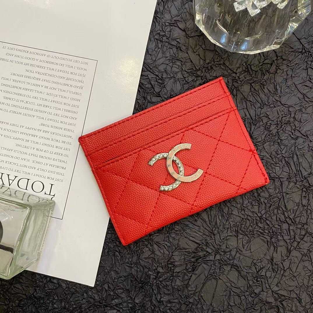 Chanel Timeless Elegance Caviar Leather Card Holder
