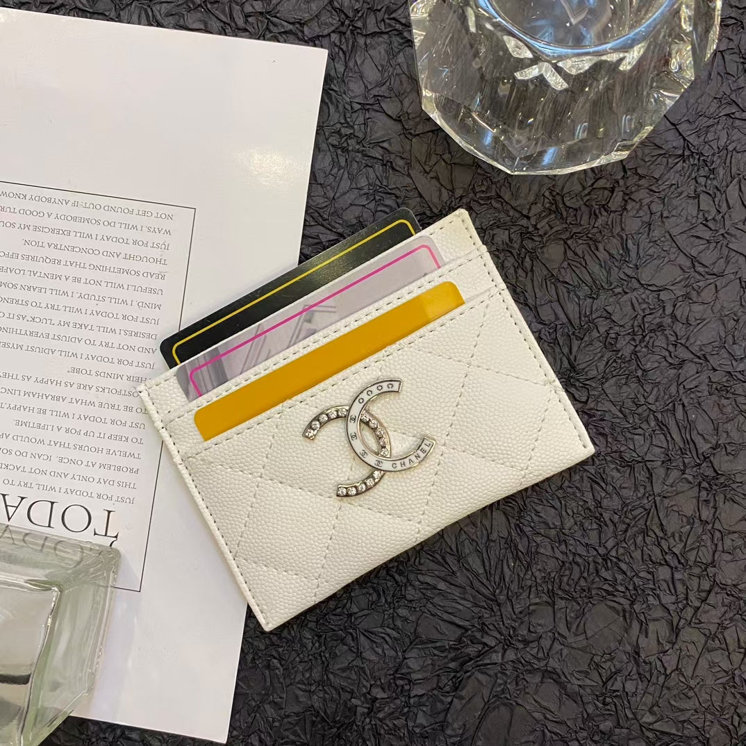 Chanel Timeless Elegance Caviar Leather Card Holder
