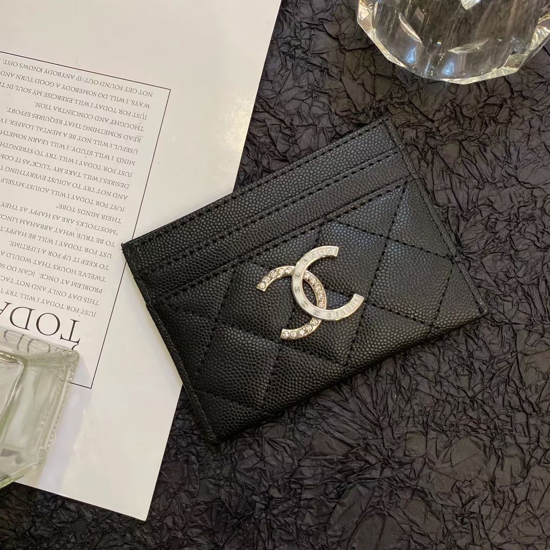 Chanel Timeless Elegance Caviar Leather Card Holder