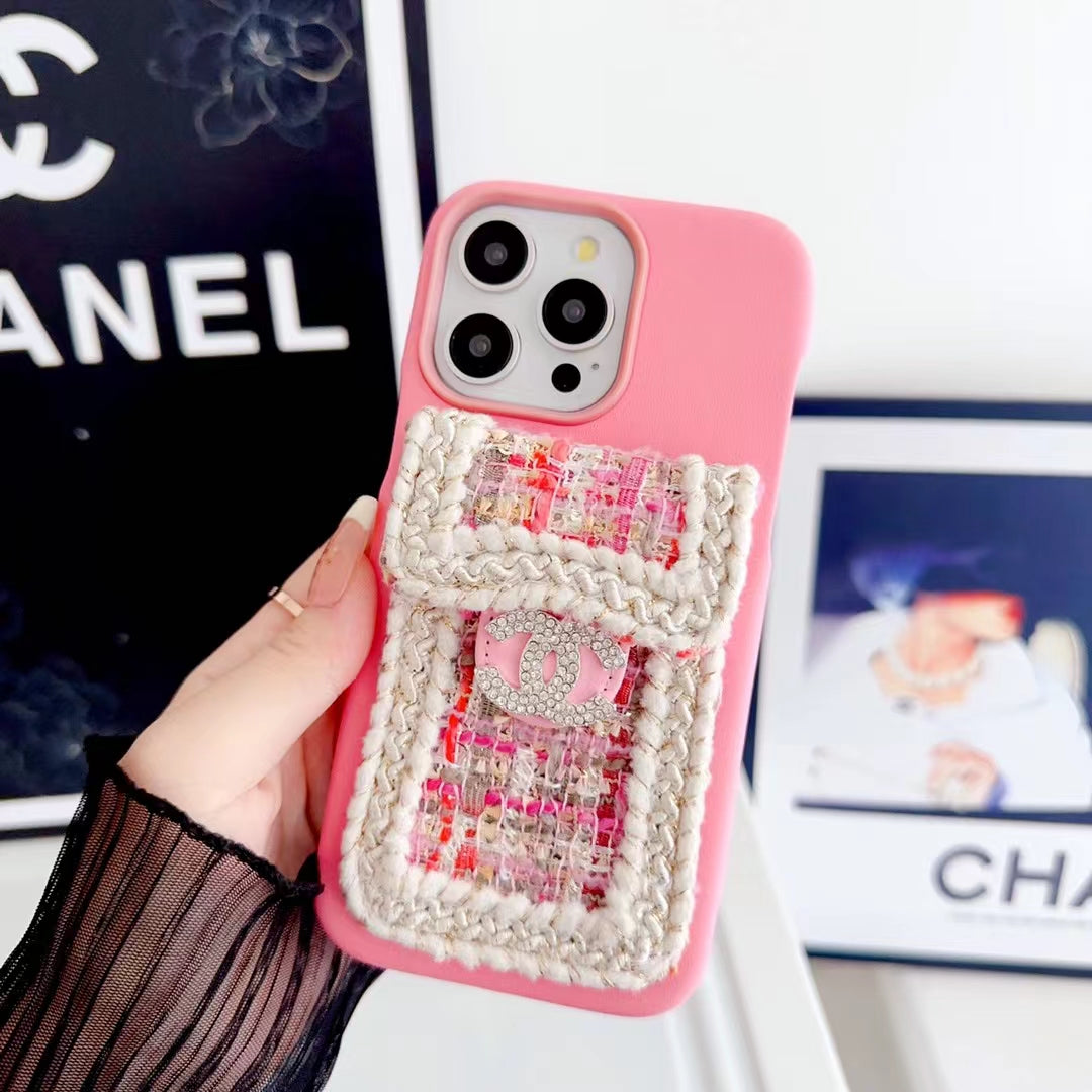 Chanel Classic Logo Silicone Case with Card Holder