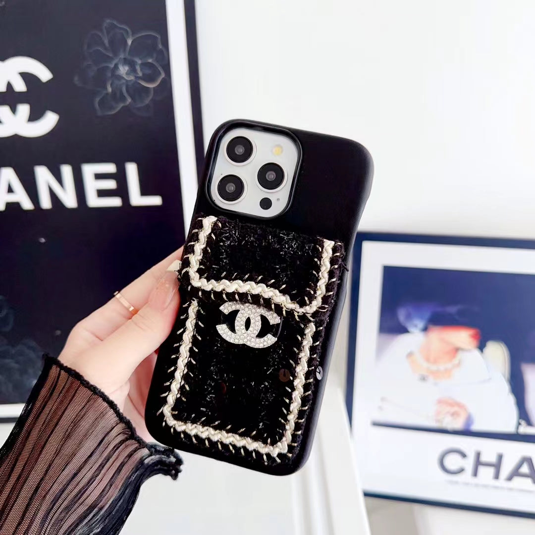 Chanel Classic Logo Silicone Case with Card Holder