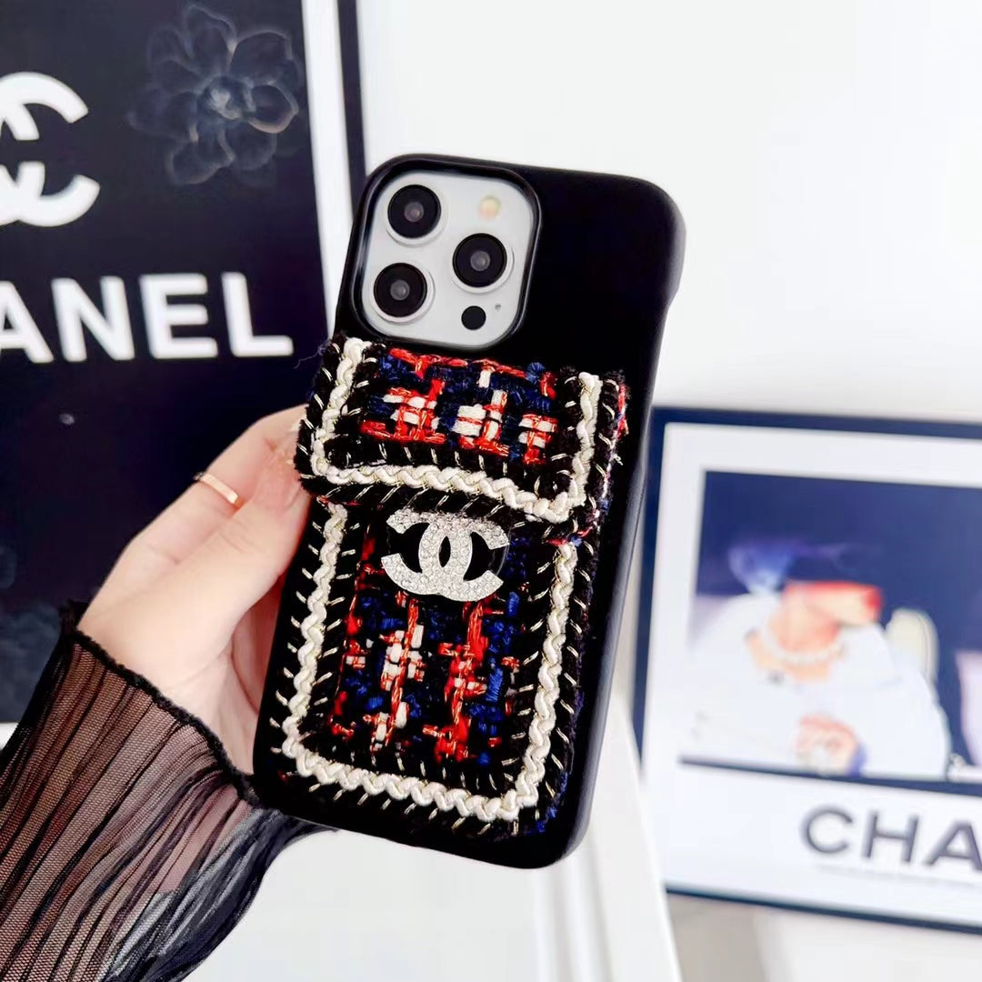 Chanel Classic Logo Silicone Case with Card Holder