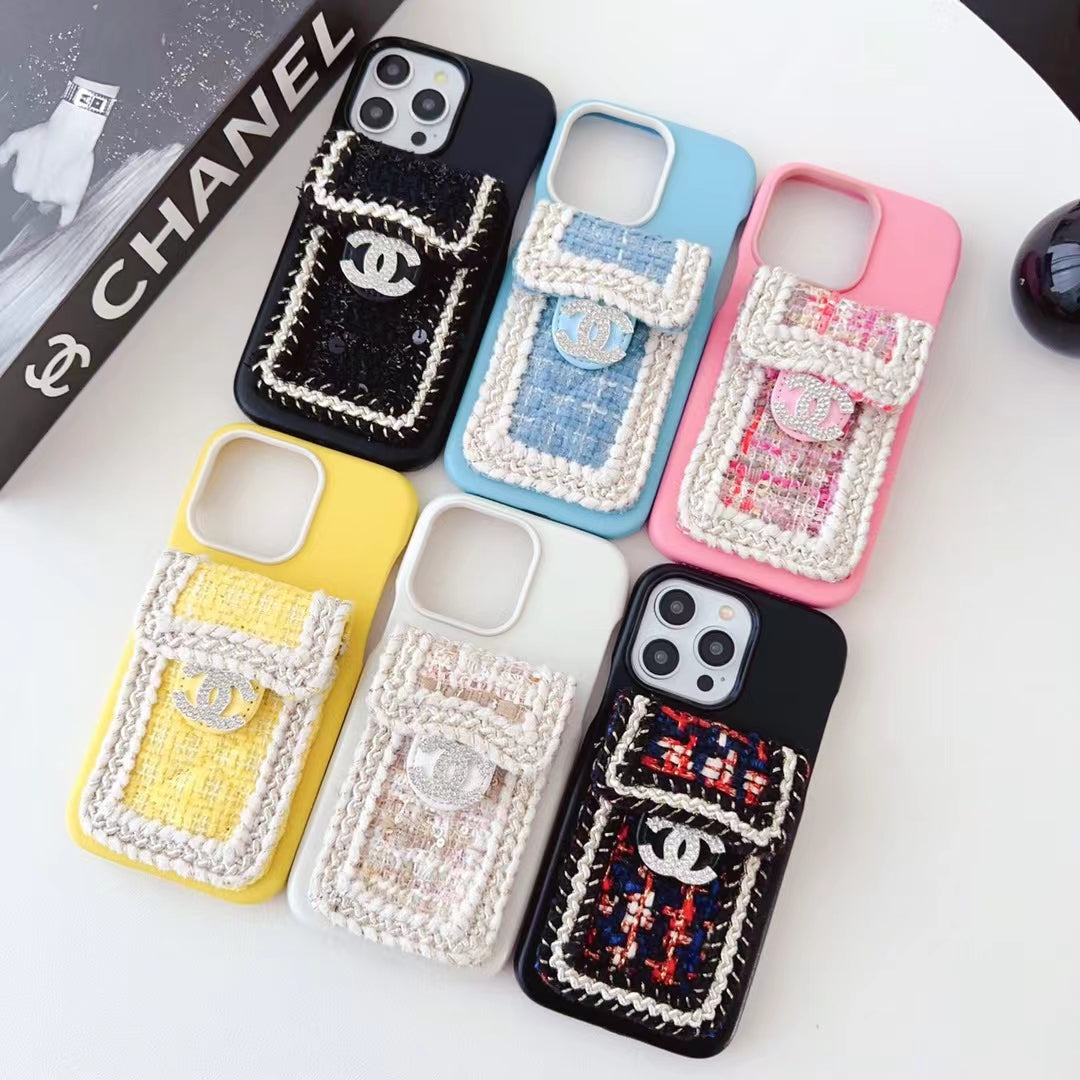 Chanel Classic Logo Silicone Case with Card Holder