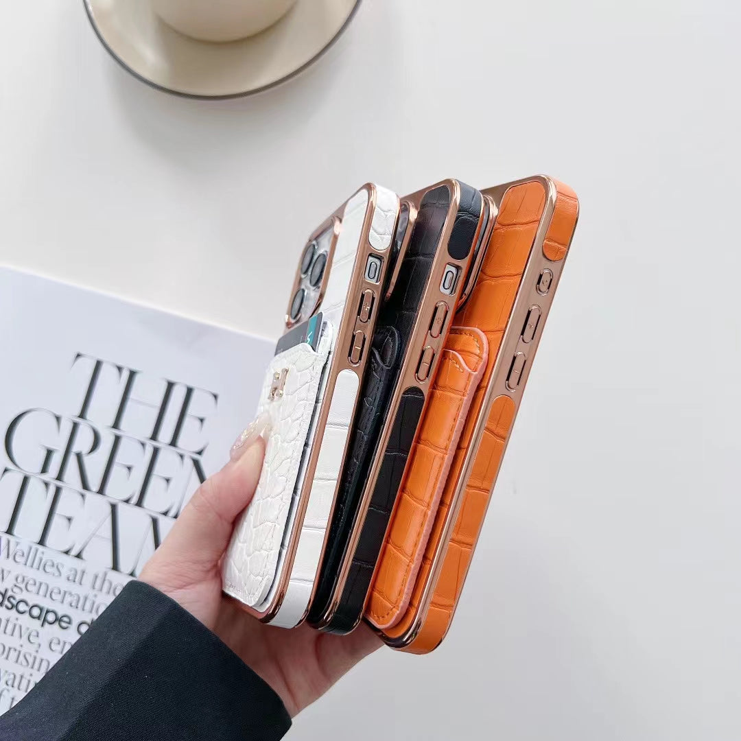 Hermes Luxe iPhone Case with Card Case