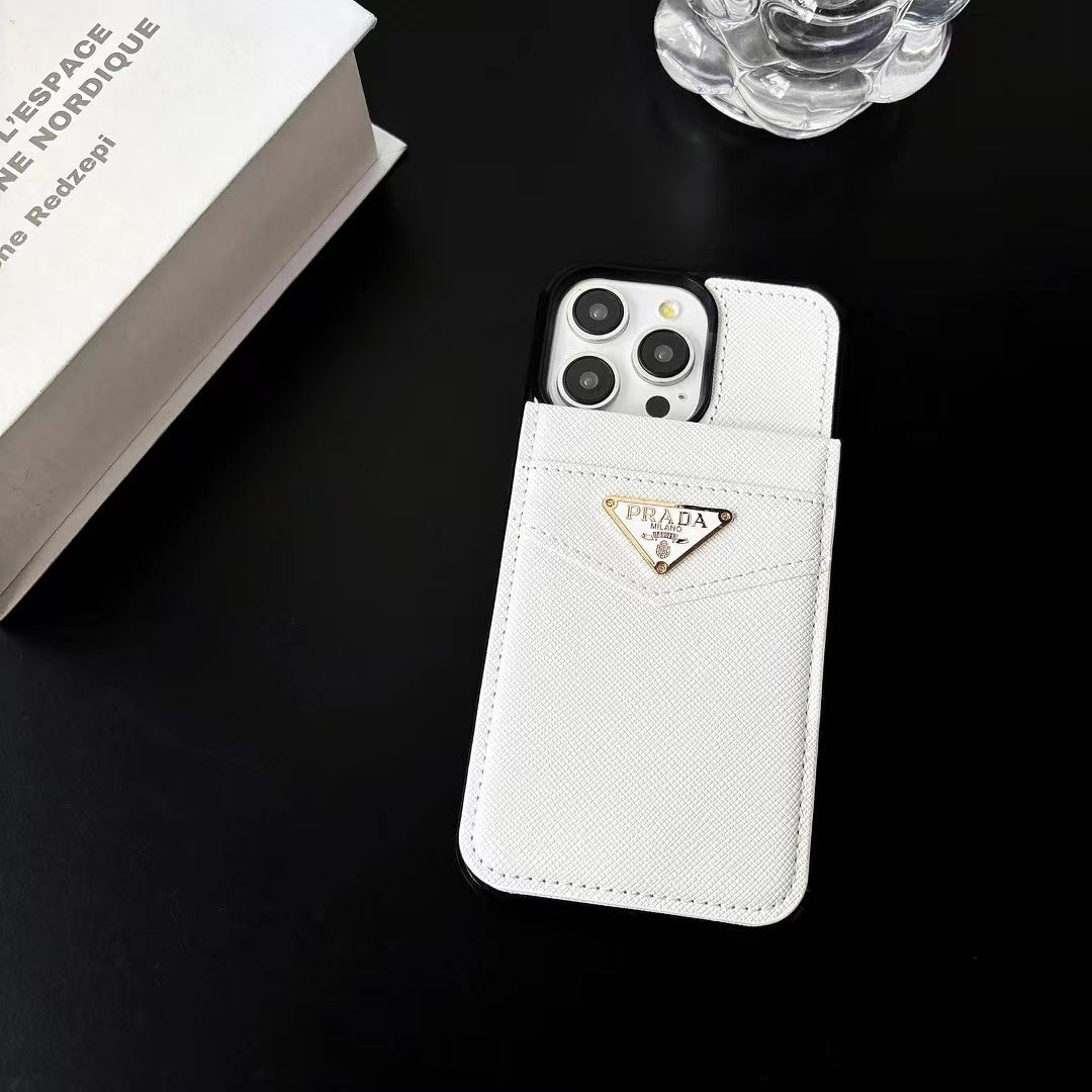 Modern Signature Shield Prada / Gucci / Hermes iPhone Case