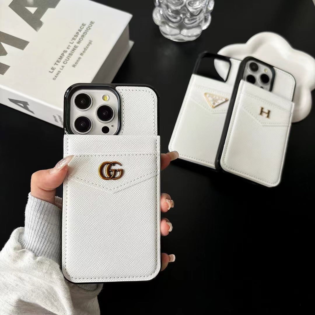 Modern Signature Shield Prada / Gucci / Hermes iPhone Case