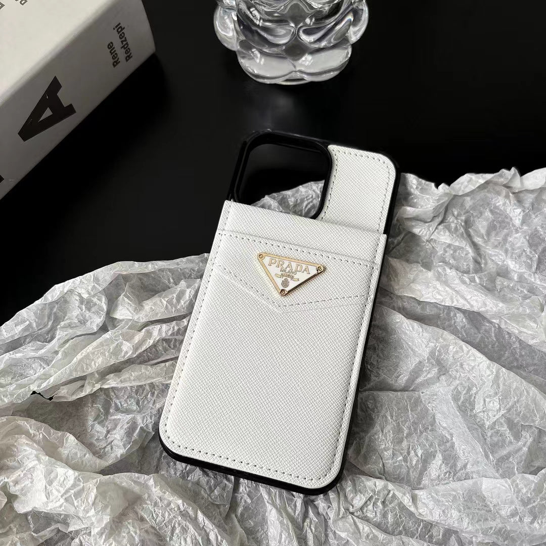 Modern Signature Shield Prada / Gucci / Hermes iPhone Case