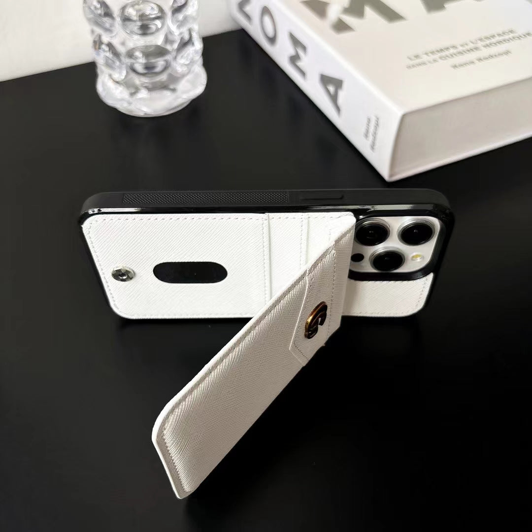 Modern Signature Shield Prada / Gucci / Hermes iPhone Case