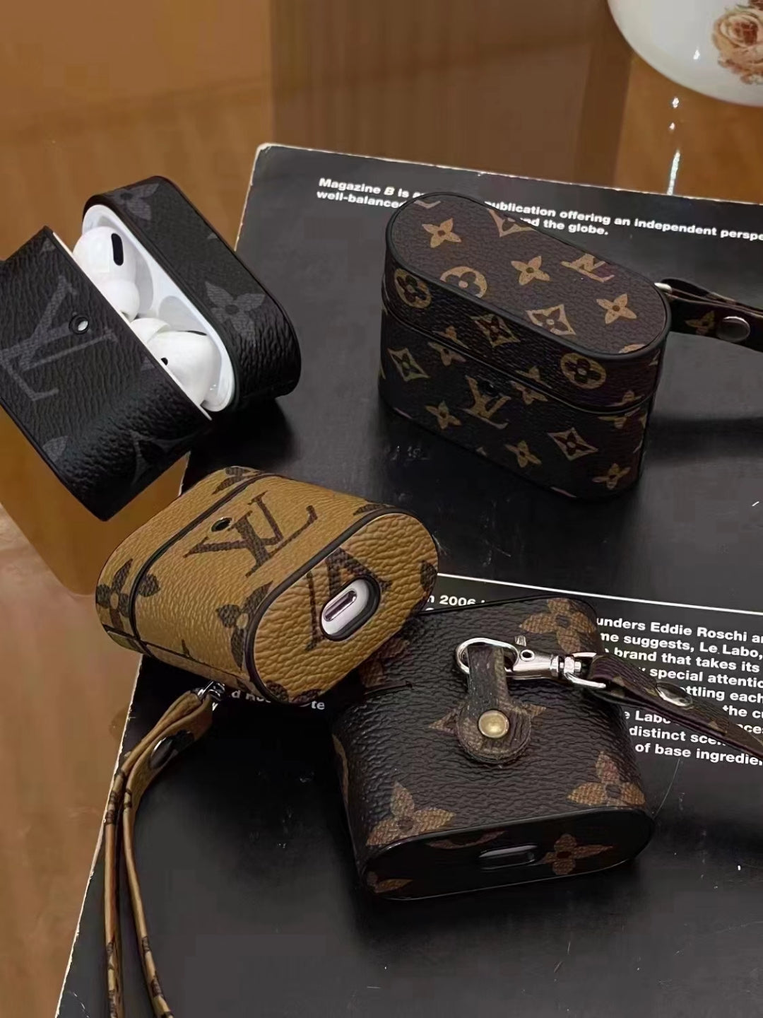 LuxePod Charm: Signature LV AirPods Case