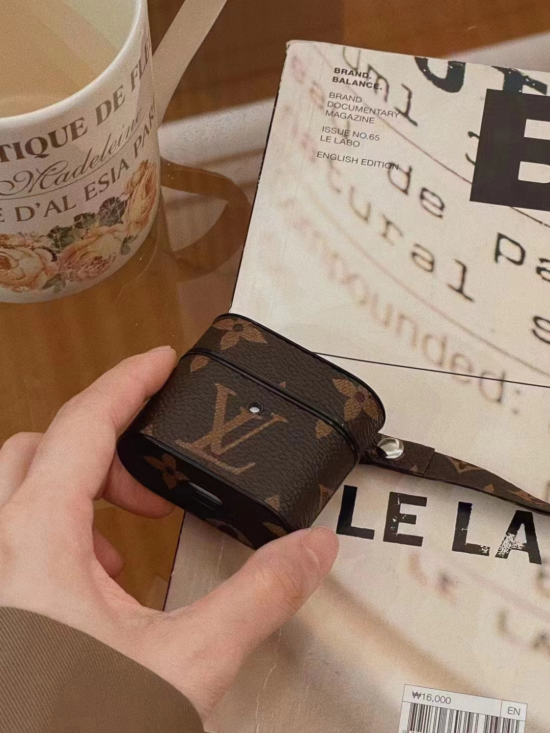 LuxePod Charm: Signature LV AirPods Case