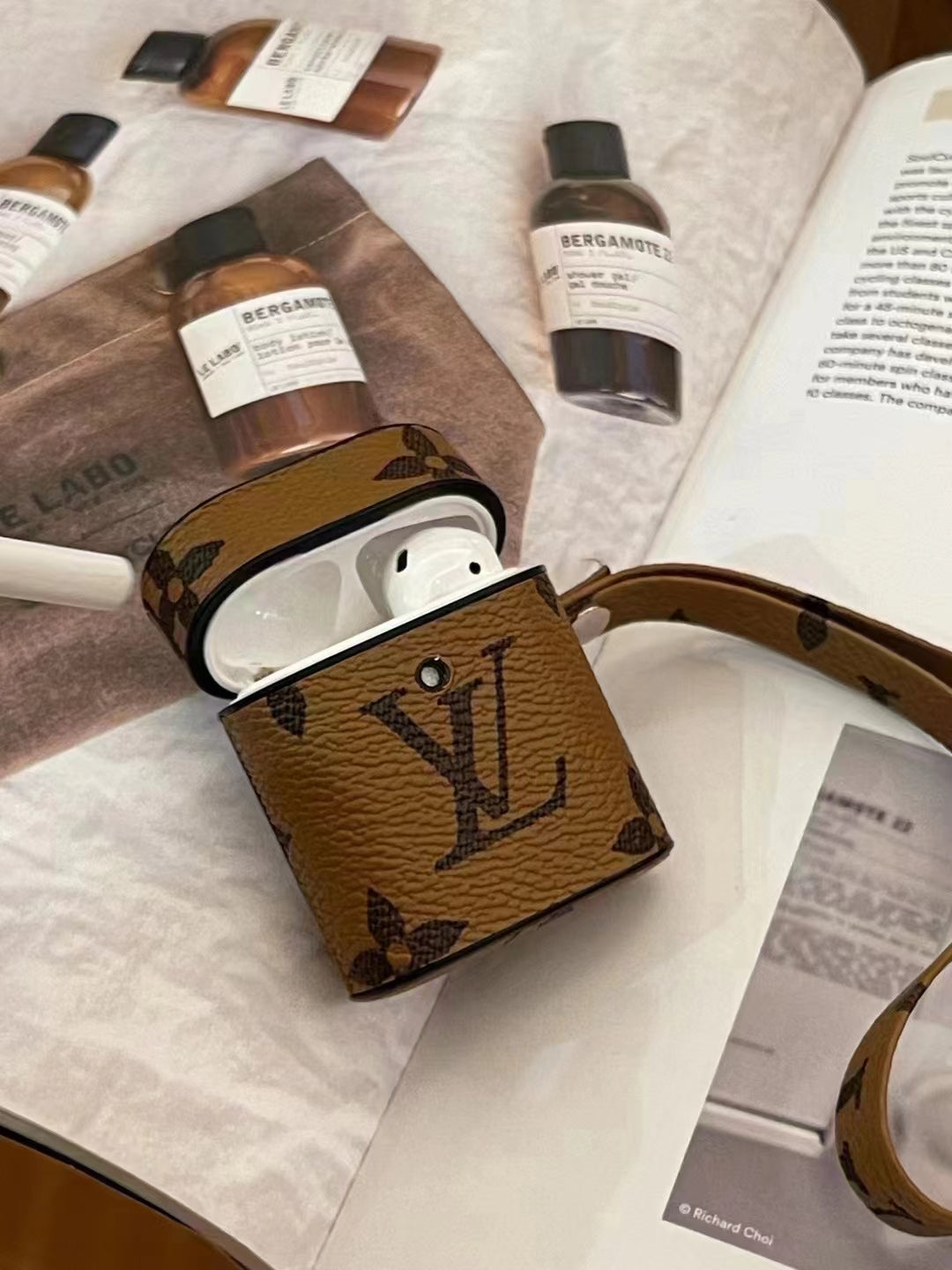 LuxePod Charm: Signature LV AirPods Case