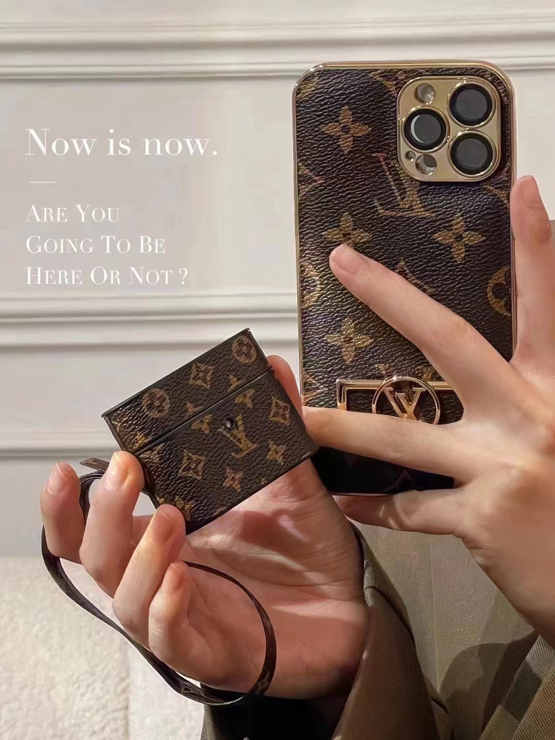 LuxePod Charm: Signature LV AirPods Case