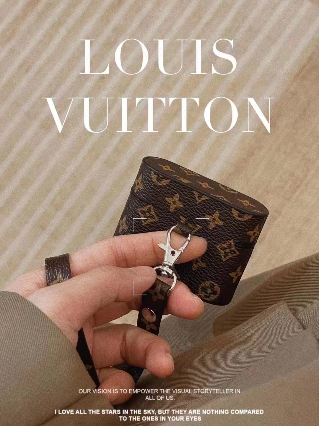 LuxePod Charm: Signature LV AirPods Case