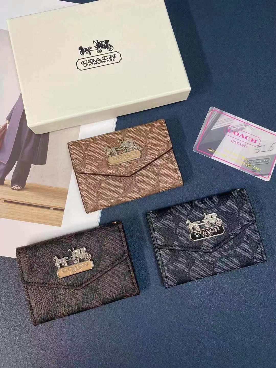 SleekFit Coach Card Case