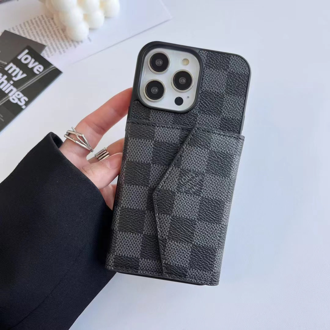 Minimal Lv/Gucci Phone and Card Case for iPhone