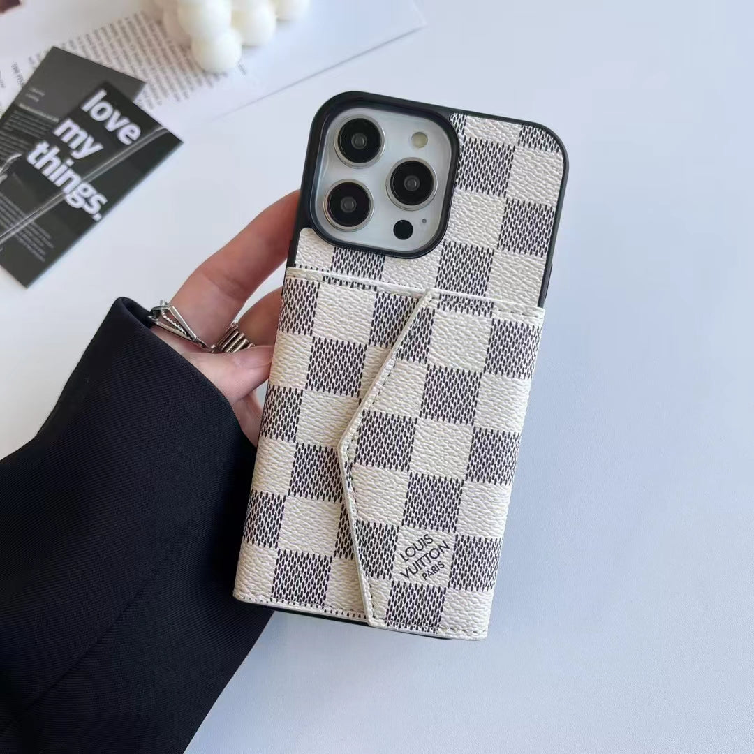 Minimal Lv/Gucci Phone and Card Case for iPhone
