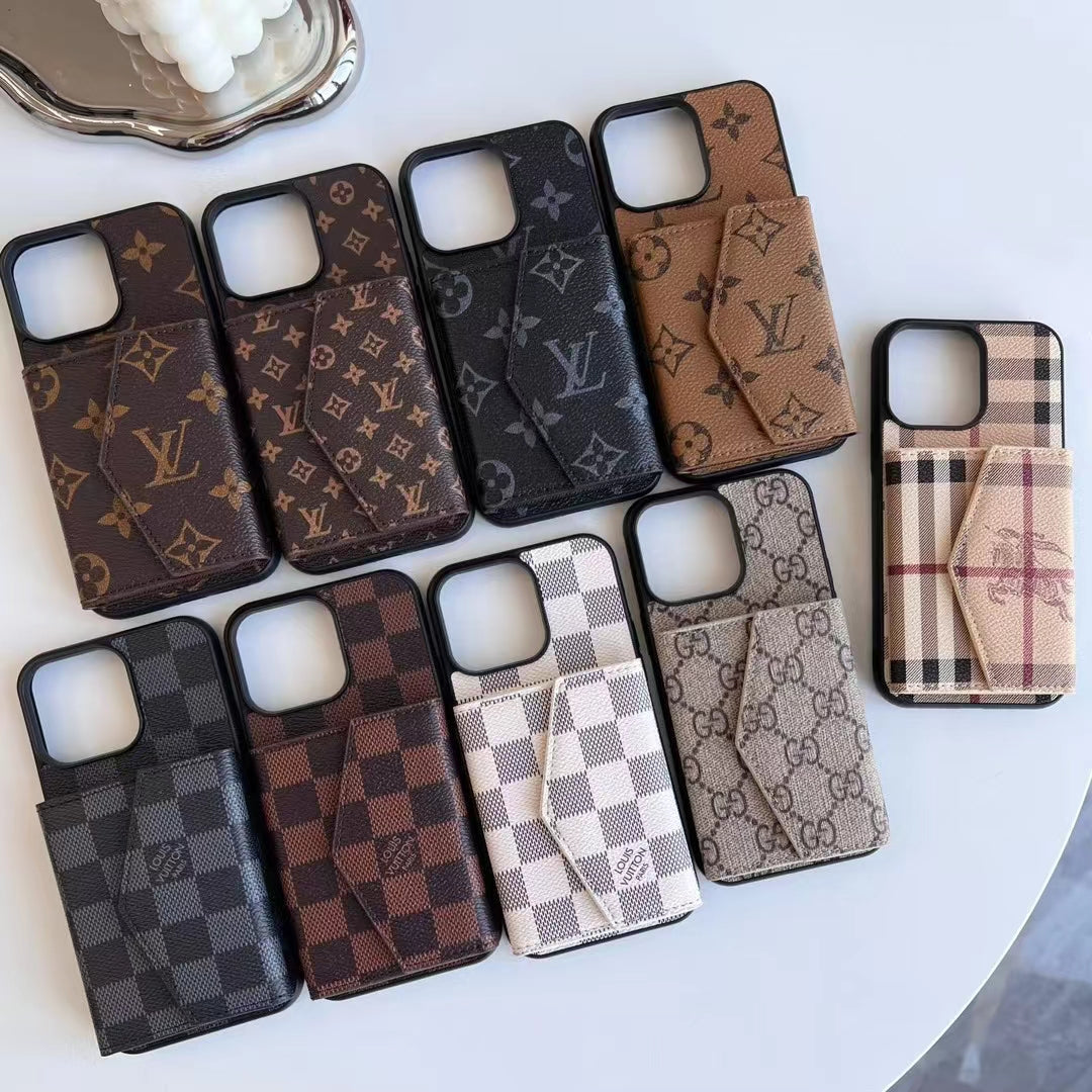 Minimal Lv/Gucci Phone and Card Case for iPhone