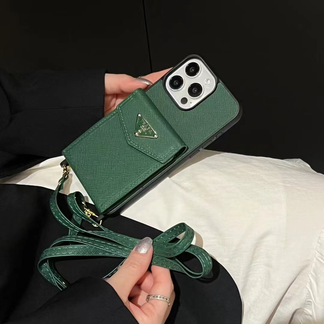 Prada Signature Slim Wallet Phone Case