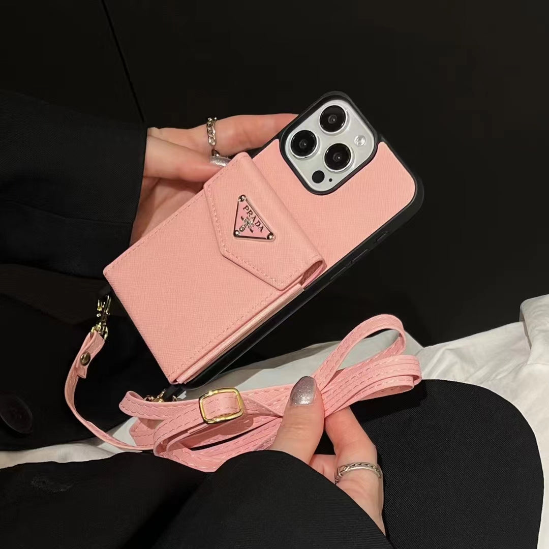 Prada Signature Slim Wallet Phone Case