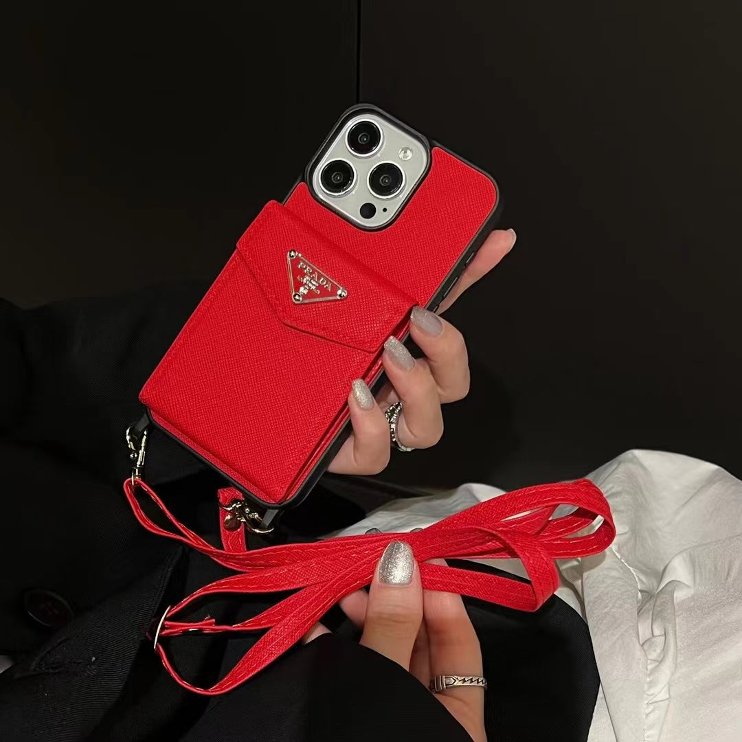 Prada Signature Slim Wallet Phone Case