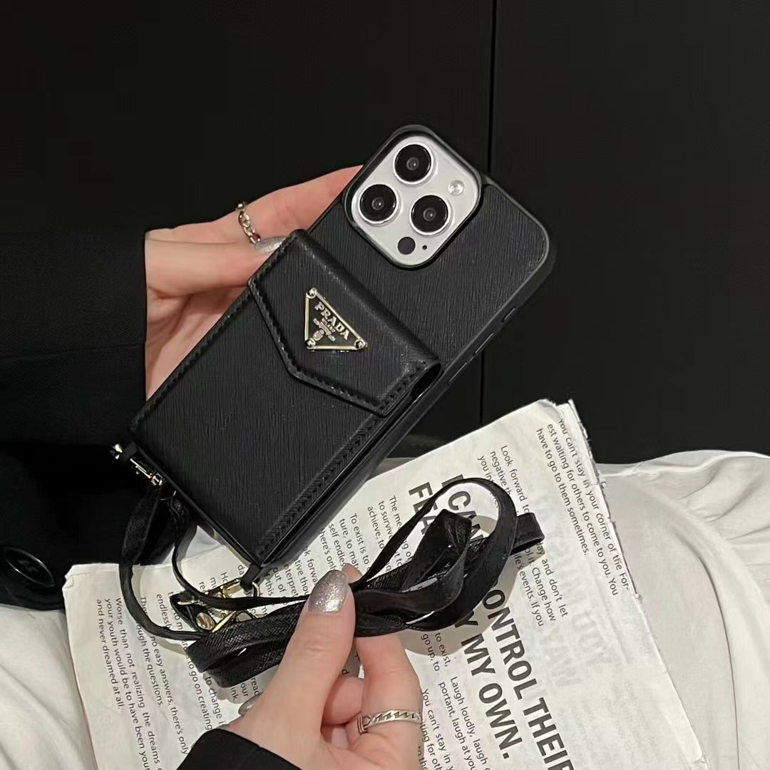 Prada Signature Slim Wallet Phone Case