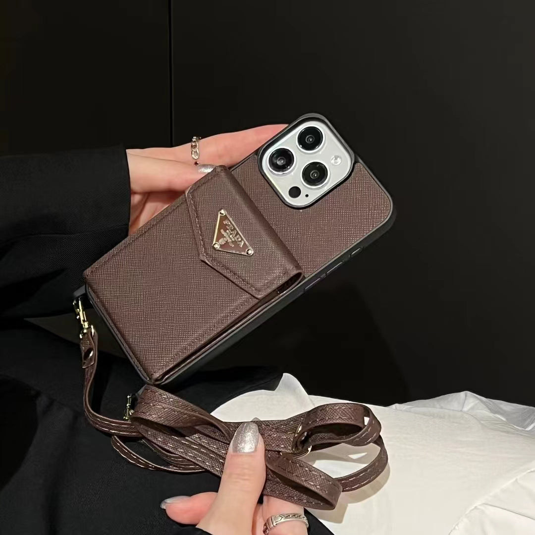 Prada Signature Slim Wallet Phone Case