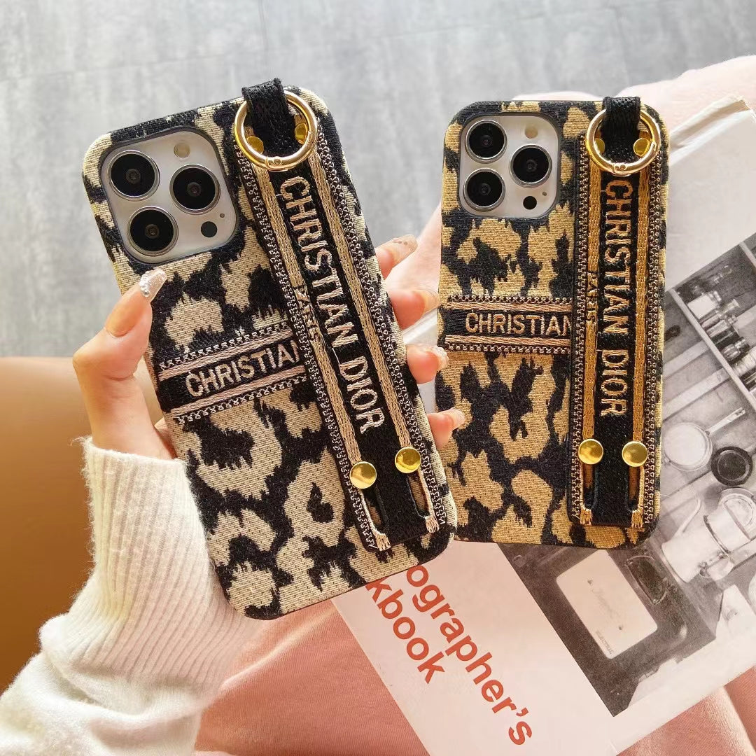 Christian Dior Signature Luxury Phone Case with Handgrip