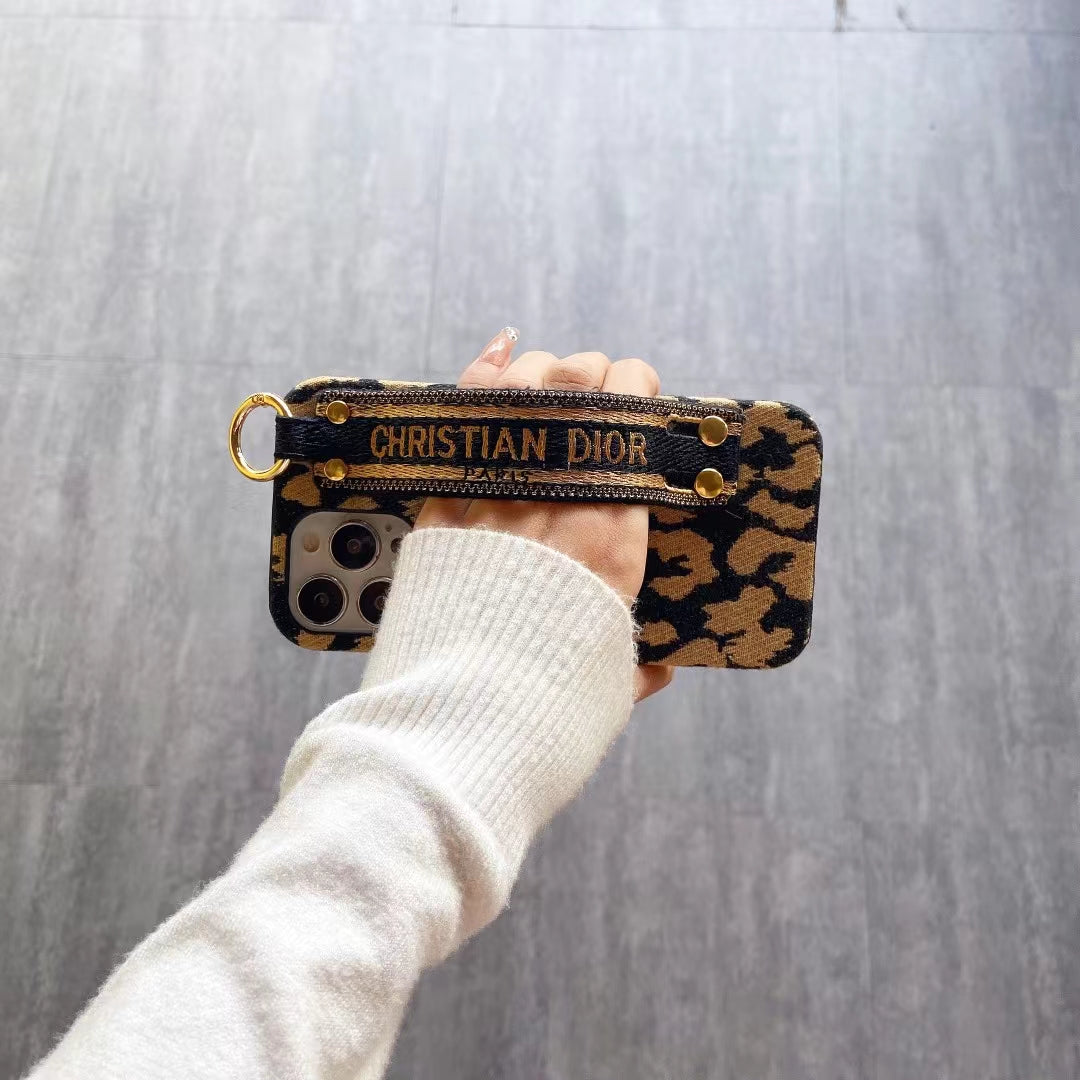Christian Dior Signature Luxury Phone Case with Handgrip