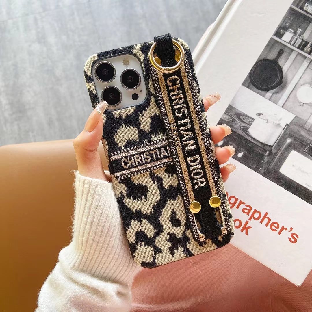 Christian Dior Signature Luxury Phone Case with Handgrip