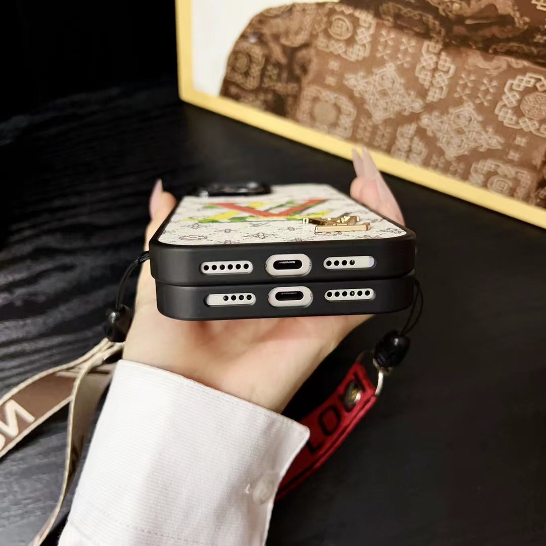 LV with Card Holder iPhone Case